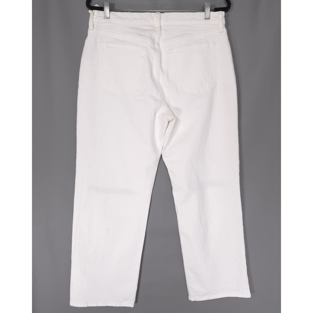 ABERCROMBIE & FITCH New Women's Jeans Baggy Low Rise Distressed 29 8s White - Picture 8 of 16